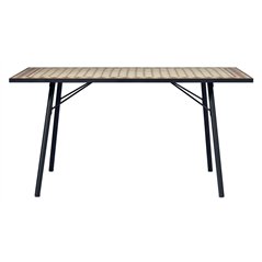 Tavolo da Giardino Mosaico In Ferro 150x90 - Nero Greenwood