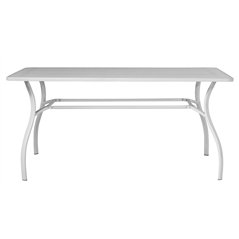 Greenwood Desenzano Iron Garden Table 160x100 cm - Ivory