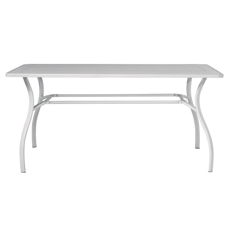 Greenwood Desenzano Iron Garden Table 160x100 cm - Ivory