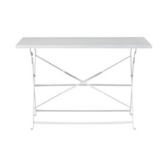 Greenwood Tavolo Bistro' In Ferro 110x70 cm - Avorio - Pieghevole