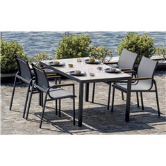 Dining Set Tarquinia In Ferro - Antracite