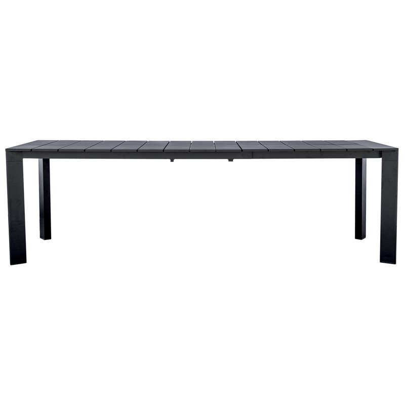 Greenwood Tavolo Anzio In Alluminio Allungabile 165/250x90 cm - Antracite