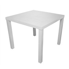 Tavolo San Vincenzo In Alluminio 80x80 cm - Bianco