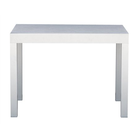 Greenwood Tavolo Spalato In Alluminio 104/208x75 cm - Bianco - Allungabile