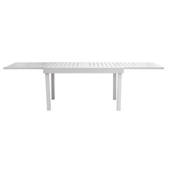 Tavolo Montecatini In Alluminio 135/270x90,5 cm - Bianco - Allungabile