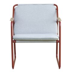 Set Tinos In Ferro - Textilene Ecru' - Rosso