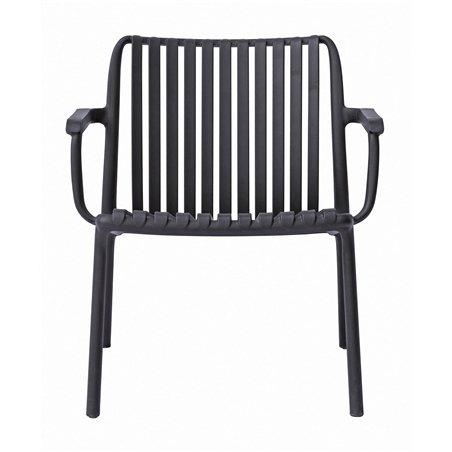 Poltrona da Giardino Balcony Set Valencia In Polipropilene Con Fibra Di Vetro - Antracite Greenwood