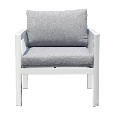 Poltrona Coffee Set Marsiglia In Alluminio - Bianco