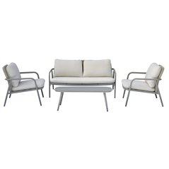 Greenwood Set Montpellier In Alluminio - Corda Beige - Creta