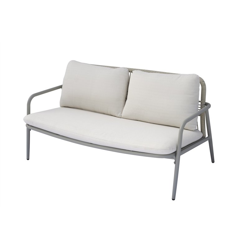 Set da Giardino Montpellier In Alluminio - Corda Beige - Creta Greenwood