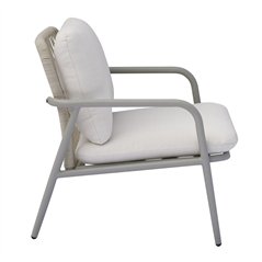 Set Montpellier In Alluminio - Corda Beige - Creta