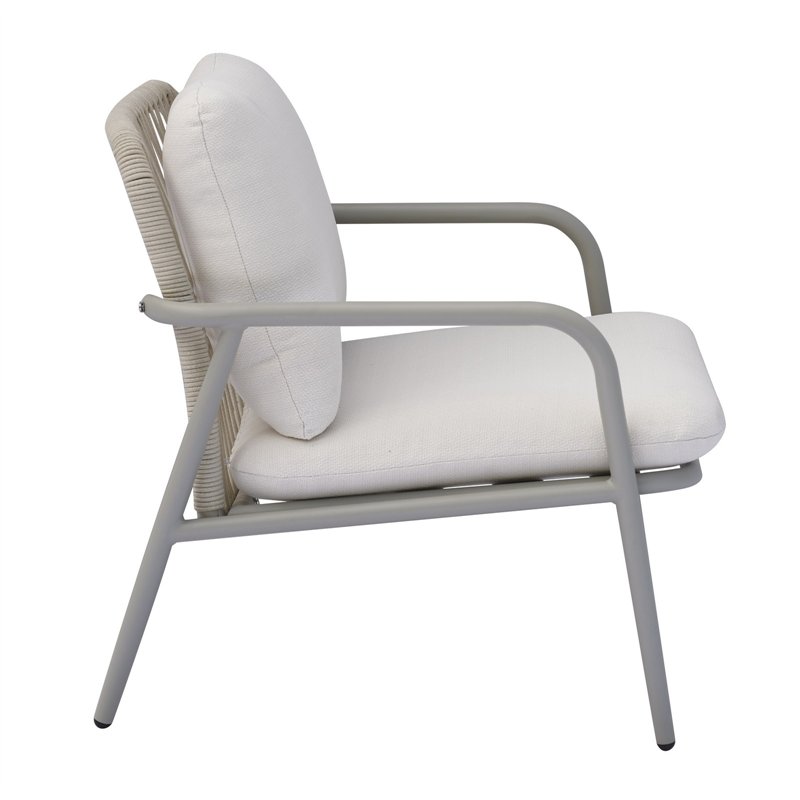 Greenwood Set Montpellier In Alluminio - Corda Beige - Creta