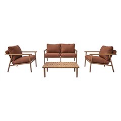 Set da Giardino Cartagena In Alluminio - Effetto Legno Greenwood