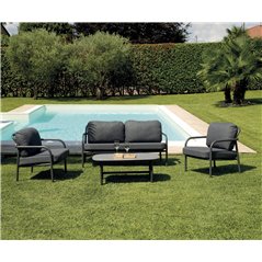 Set Almeria In Alluminio - Antracite