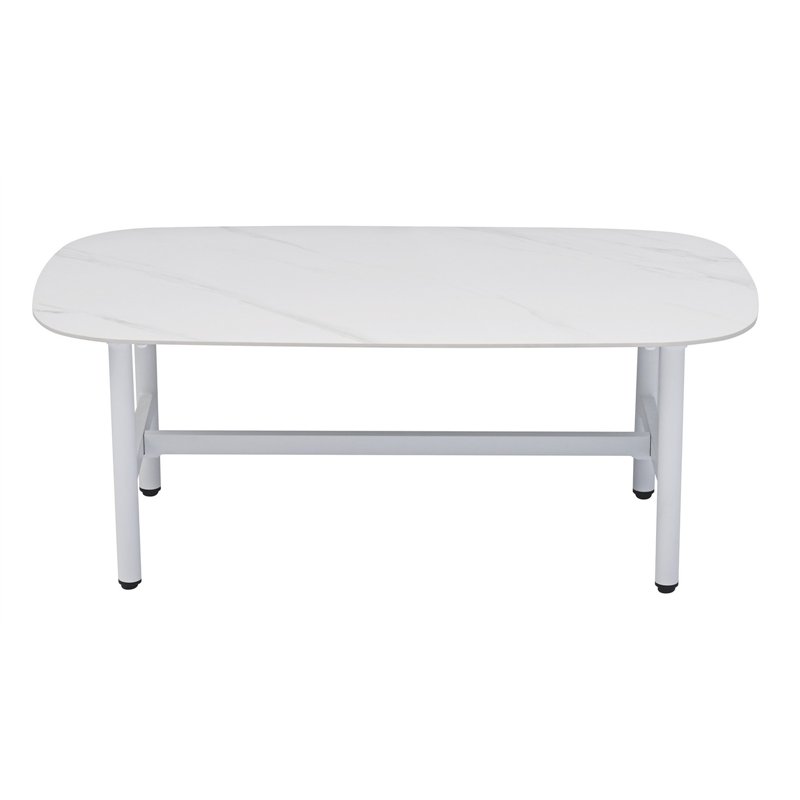 Greenwood Almeria Aluminum Lounge Set - White