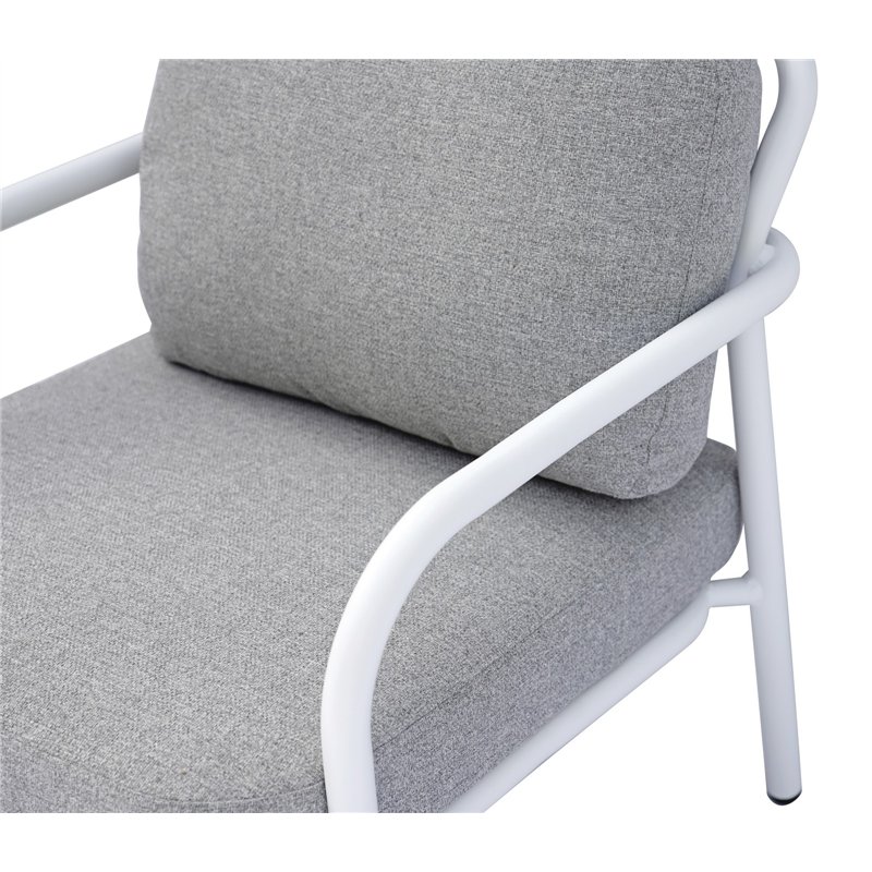 Greenwood Almeria Aluminum Lounge Set - White