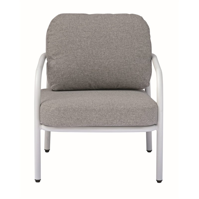 Greenwood Almeria Aluminum Lounge Set - White