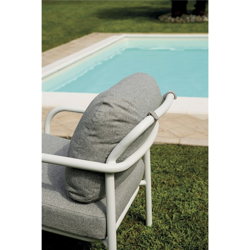 Greenwood Almeria Aluminum Lounge Set - White