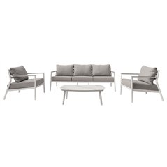 Greenwood Cadiz Aluminum Lounge Set - White