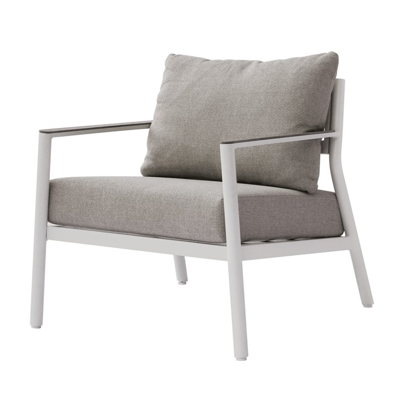 Set da Giardino Cadice In Alluminio - Bianco Greenwood