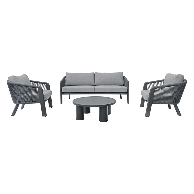 Greenwood Set Santa Cruz In Alluminio - Corda Grigia - Antracite