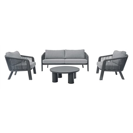 Greenwood Set Santa Cruz In Alluminio - Corda Grigia - Antracite