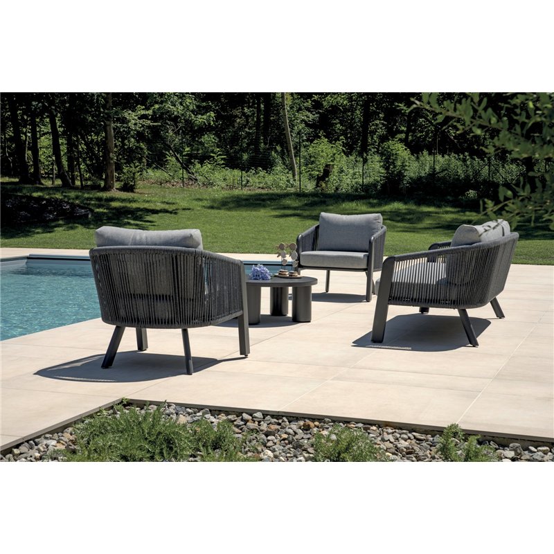 Greenwood Set Santa Cruz In Alluminio - Corda Grigia - Antracite