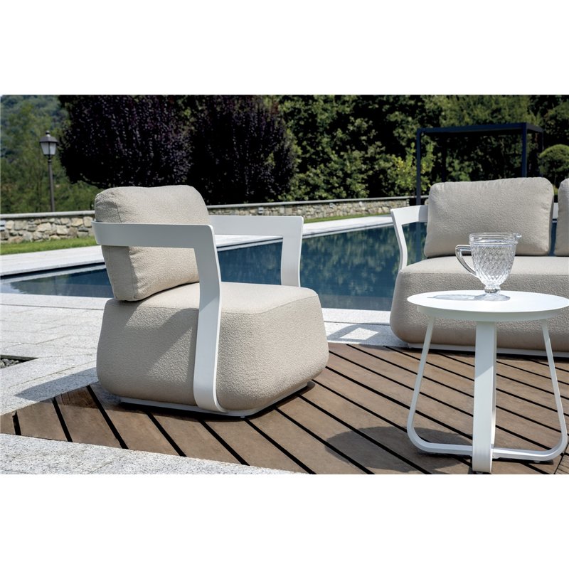 Greenwood Set Monaco In Alluminio - Bianco