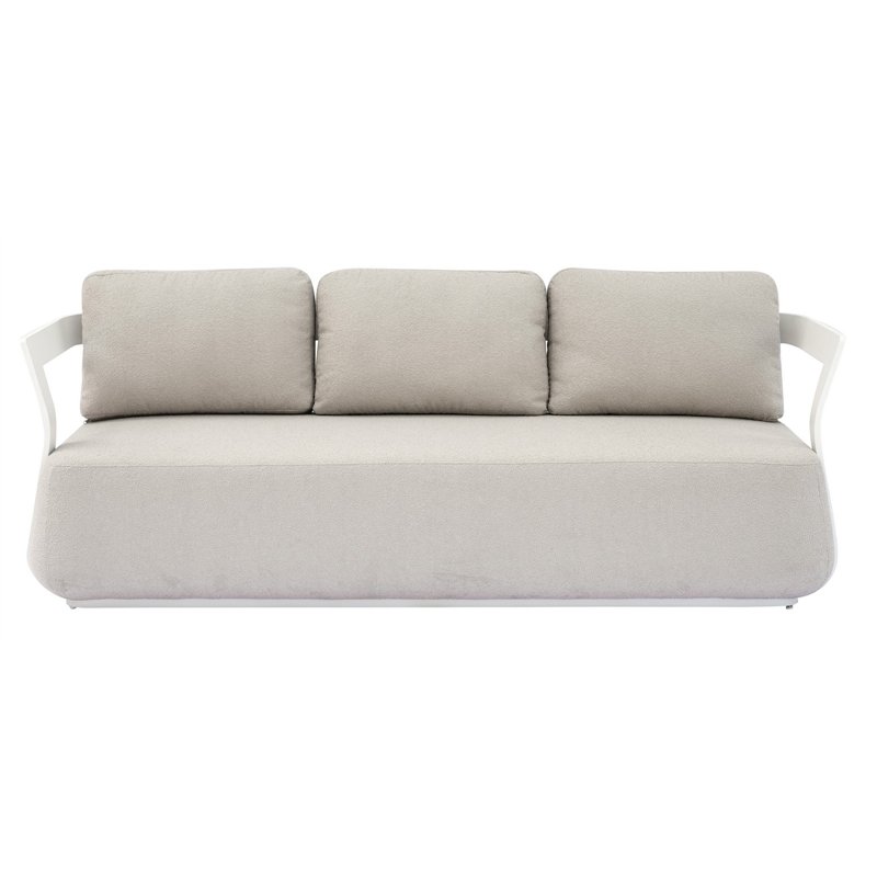 Set da Giardino Monaco In Alluminio - Bianco Greenwood