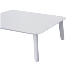 Set Nantes In Alluminio - Wicker Grigio - Bianco