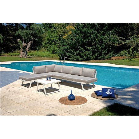 Set Angolare Tunisi - Bianco