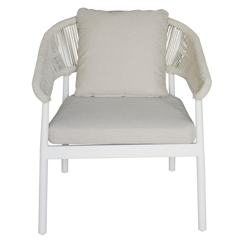 Greenwood Set Cap-Ferrat In Alluminio - Corda Bianca - Bianco