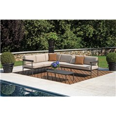 Set Angolare Torvaianica In Alluminio - Antracite