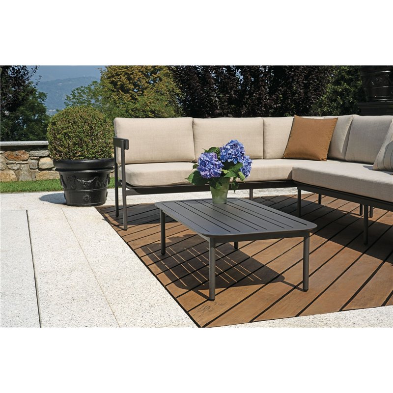 Greenwood Set Angolare Torvaianica In Alluminio - Antracite