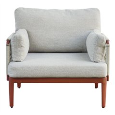 Set Bandol In Alluminio - Corda Beige - Rosso