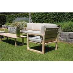 Set da Giardino Dresda In Acacia - Finitura Color Teak Greenwood