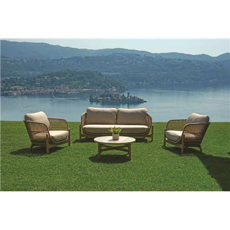 Set Lamezia In Acacia Fsc - Finitura Color Teak