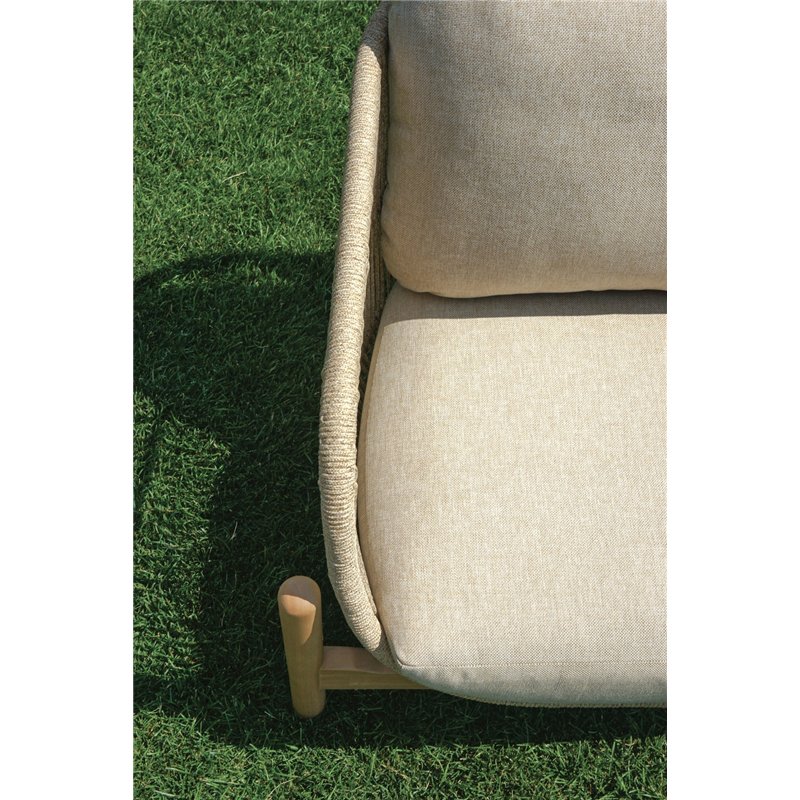 Set da Giardino Lamezia In Acacia Fsc - Finitura Color Teak Greenwood