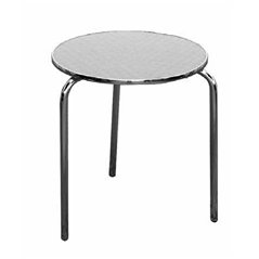 Tavolo In Alluminio E Acciaio Ø60 cm