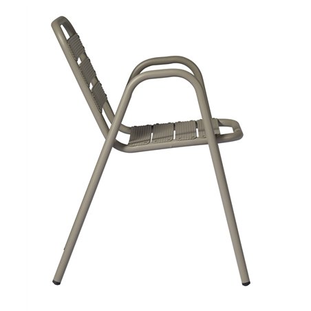 Sedia da Giardino Calipso In Alluminio - Tortora Greenwood