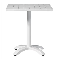 Tavolo Calipso In Alluminio 70x70 cm - Bianco