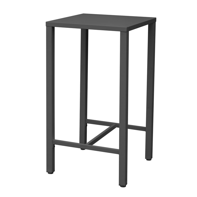 Greenwood Tavolo Iseo Alto In Acciaio 60x60 cm - Antracite Greenwood Tavolo Iseo Alto In Acciaio 60x60 cm - Antracite