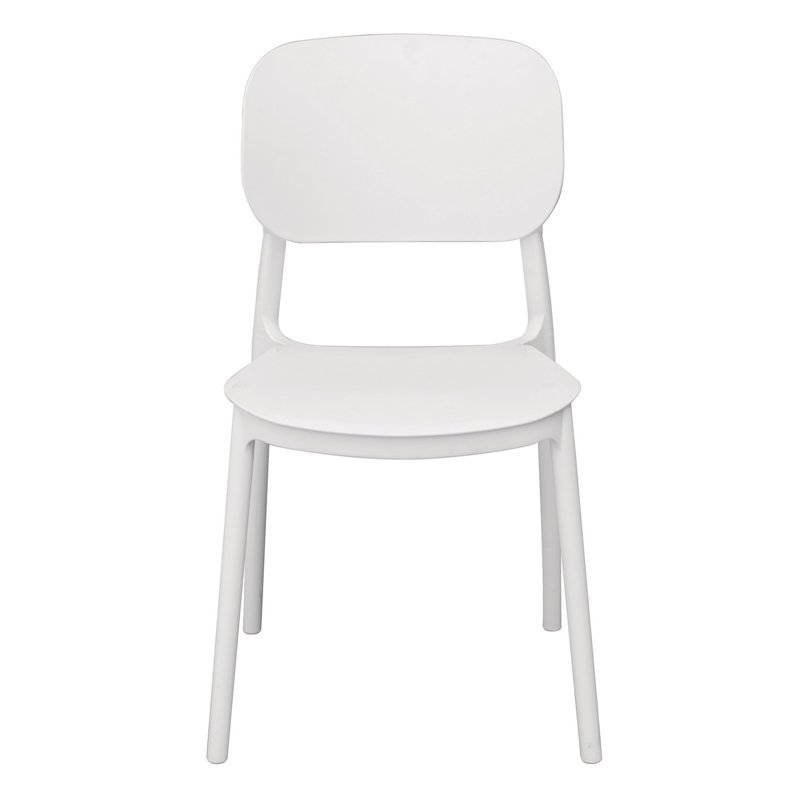 Greenwood Enna Garden Chair in Polypropylene with Fiberglass - White