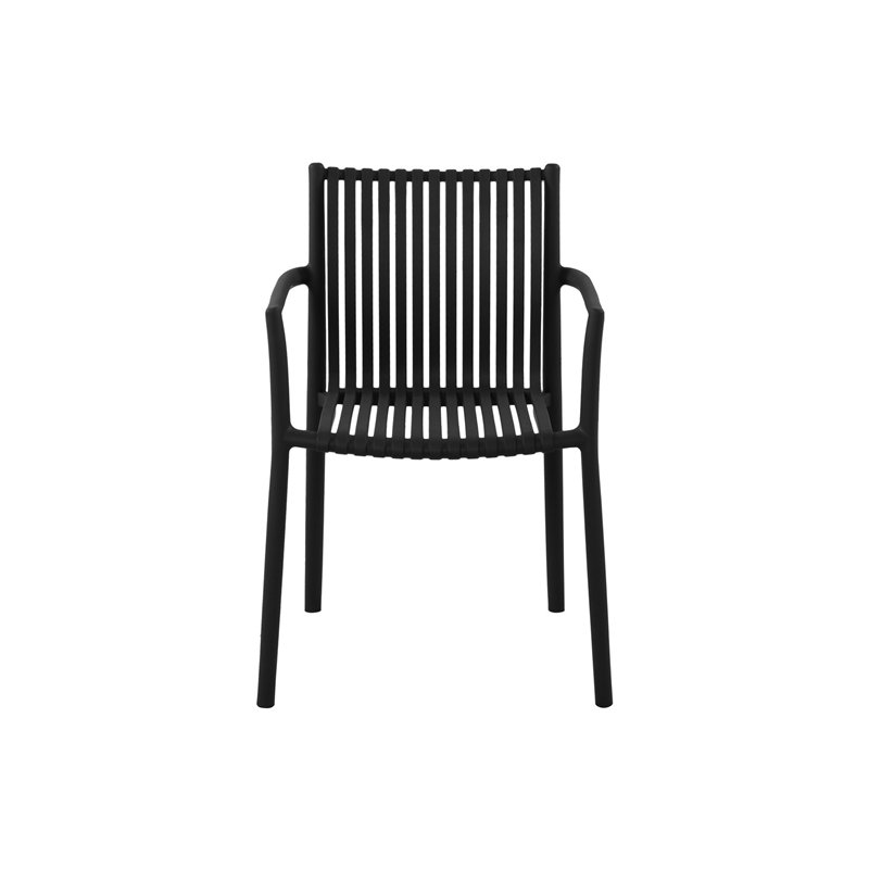 Greenwood Siena Garden Chair in Polypropylene with Fiberglass - Anthracite