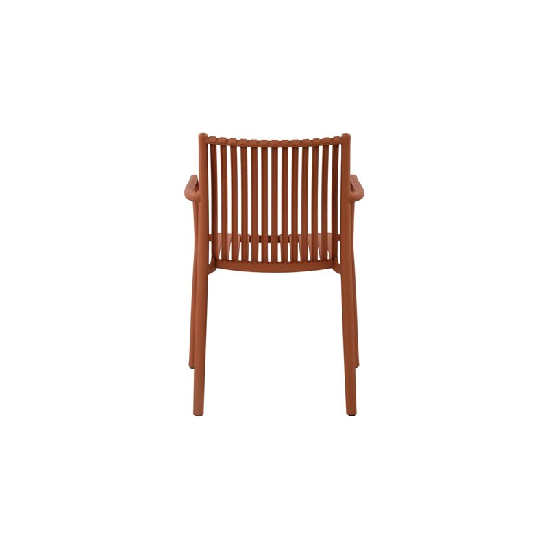 Greenwood Siena Garden Chair in Polypropylene with Fiberglass - Brick