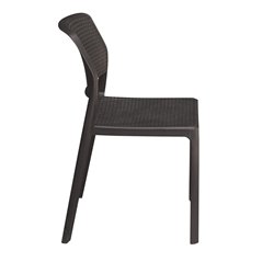 Sedia Ravenna In Polipropilene Con Fibra Di Vetro  - Antracite