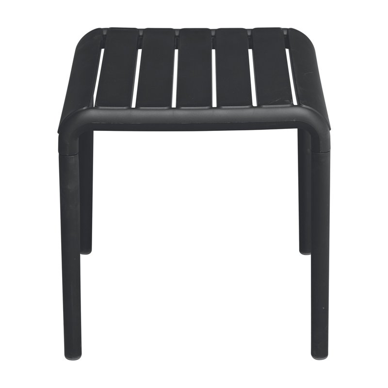 Tavolino da Giardino In Polipropilene Con Fibra Di Vetro 45x45 cm - Antracite Greenwood