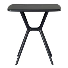 Tavolo Messina Polipropilene Con Fibra Di Vetro 70x70 cm - Antracite