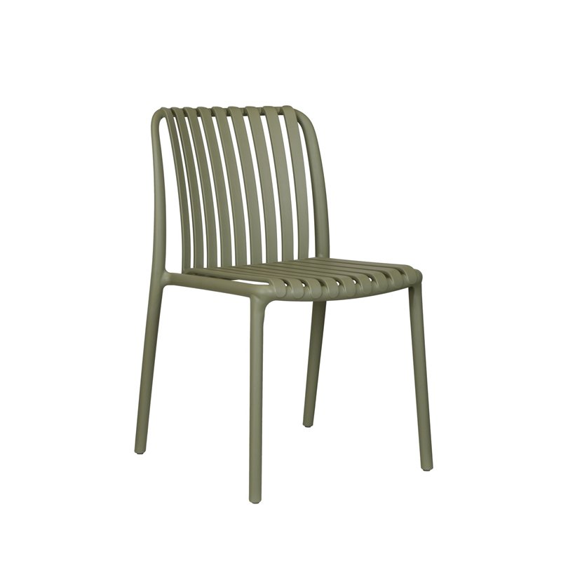 Greenwood Como Garden Chair in Polypropylene with Fiberglass - Green