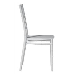Greenwood Chiavarina Garden Chair in Polypropylene with Fiberglass - White - Stackable